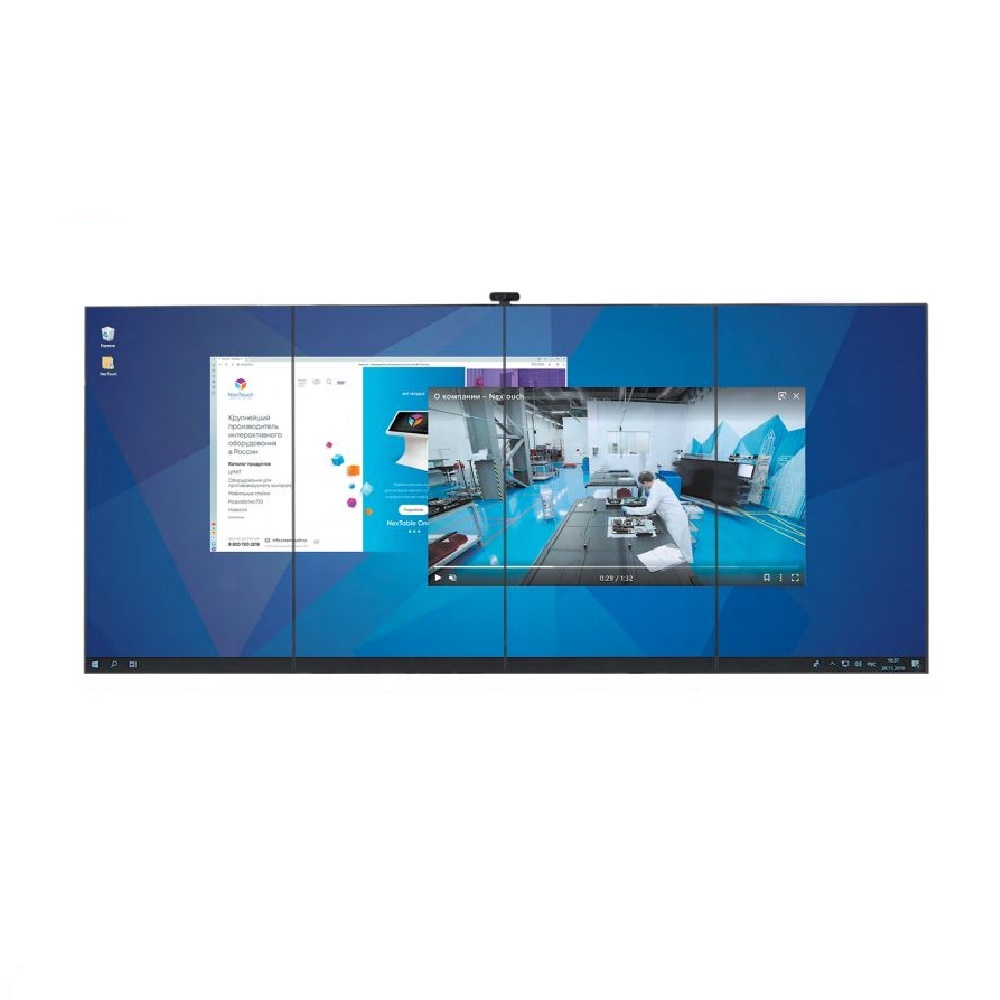 Интерактивная видеостена 4x1 NextWall 122" Multitouch