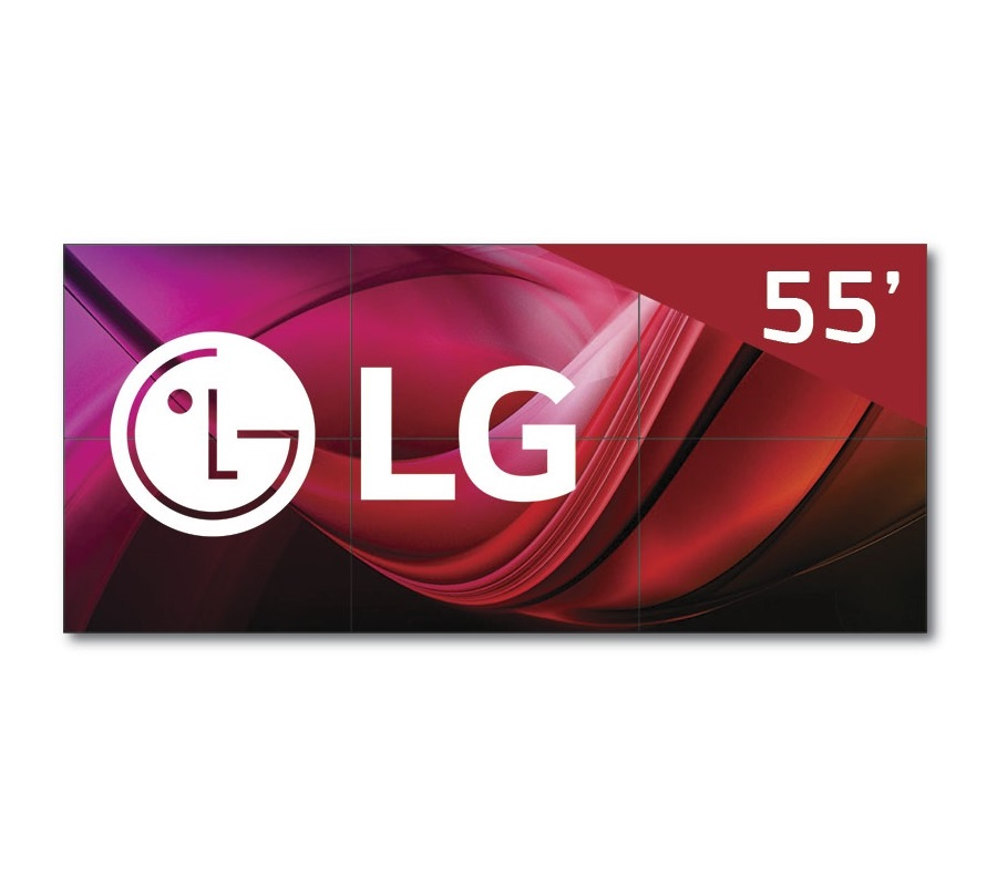 Video wall 3x2 157" LG 55VL7F-A
