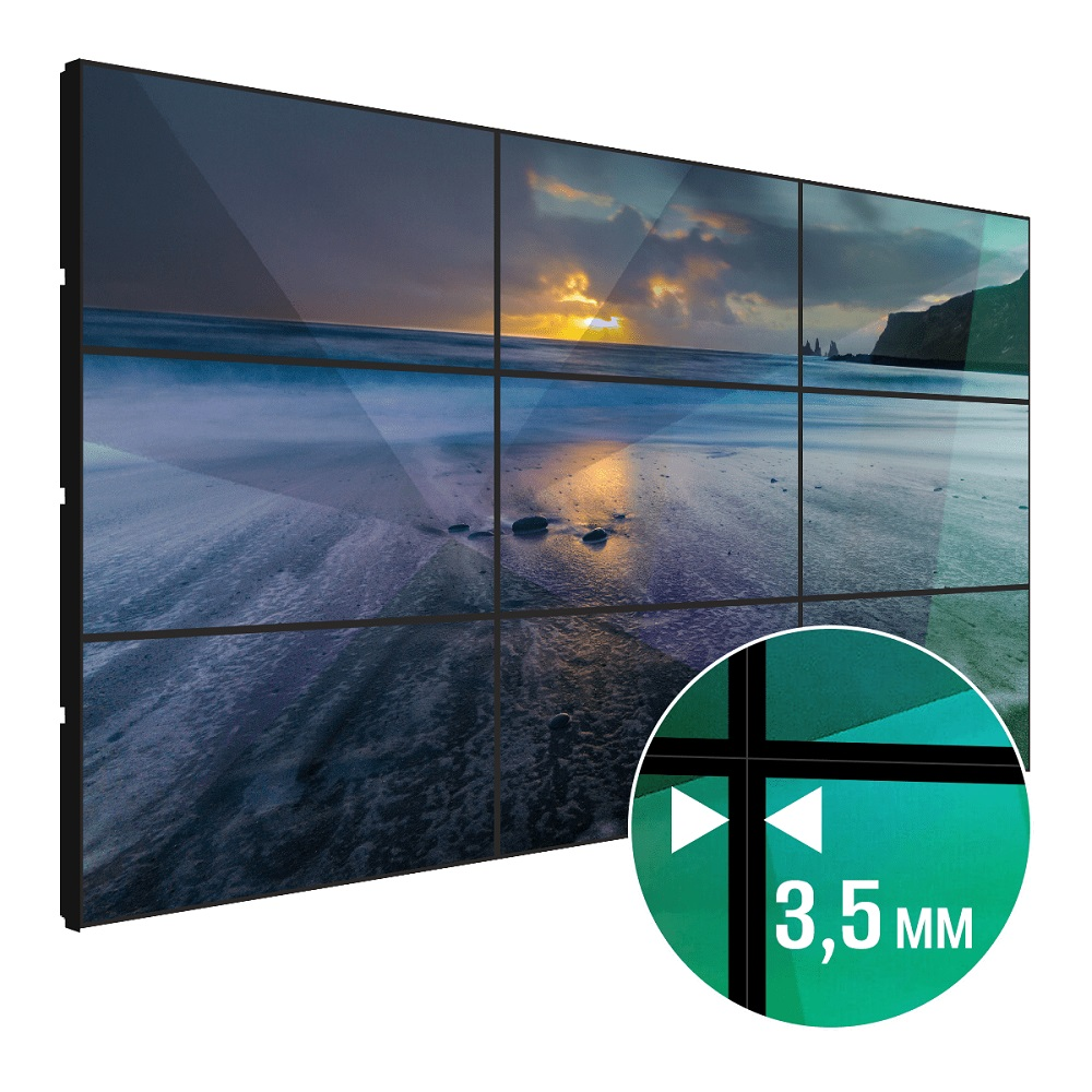 Video devori LigaSmart 3x3 165" Interpanel tikuv 3,5 mm