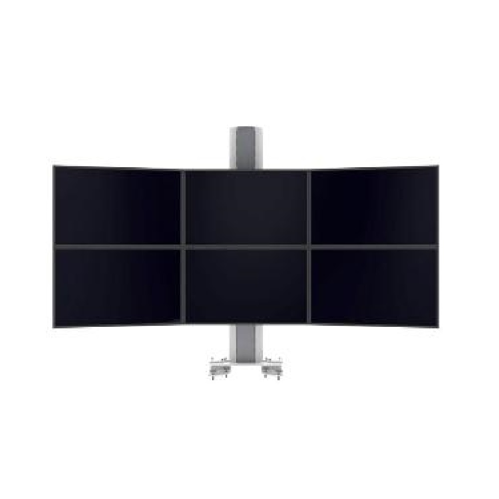 6 monitor uchun mobil pol stend SMS Multi Control 2xTriple Clamp oʻlchami 19-24”