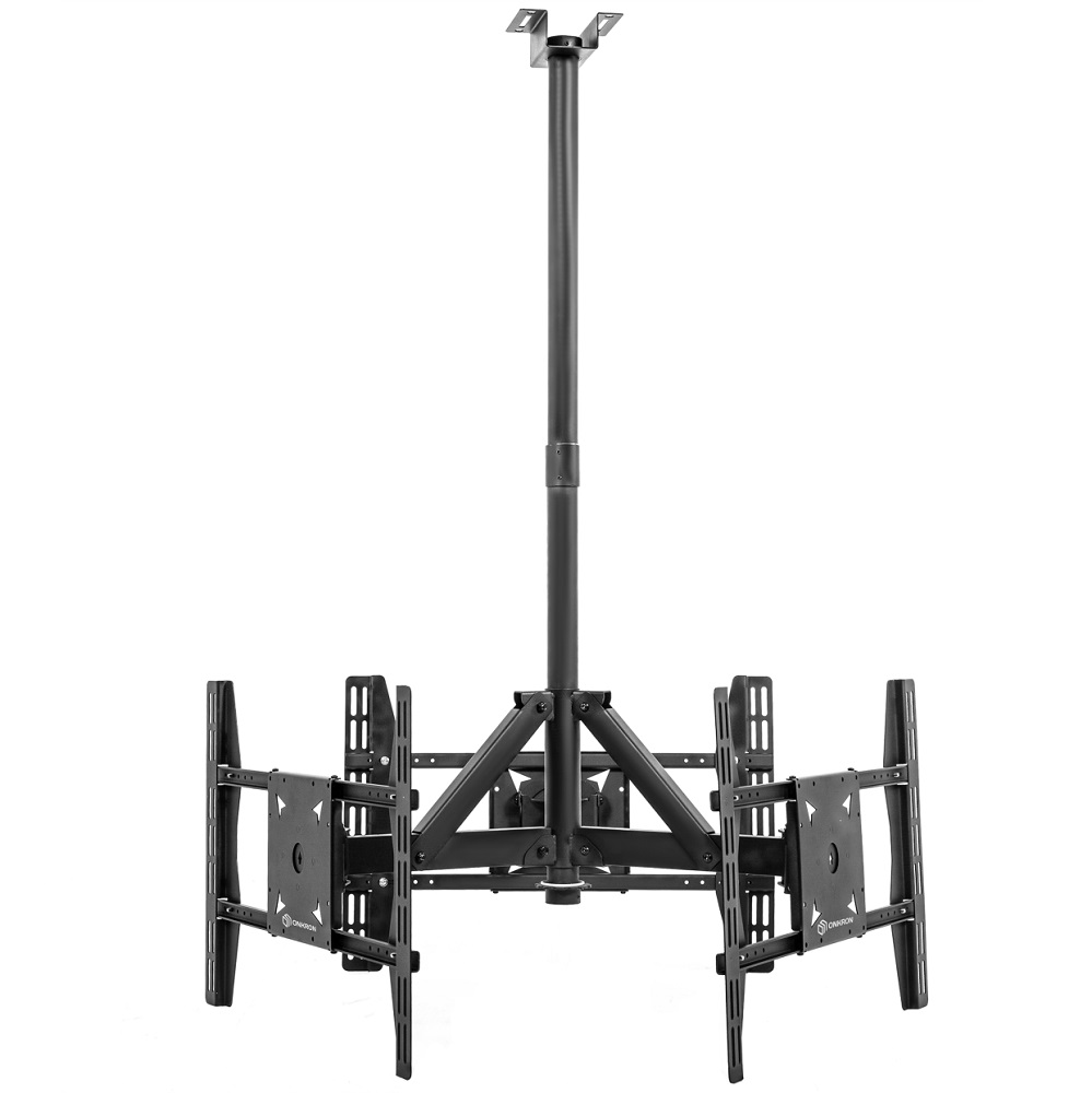 ONKRON CPRO2L-3 32" - 63" o'lchamlari uchun qora, uchta panel uchun ship tirgaklari