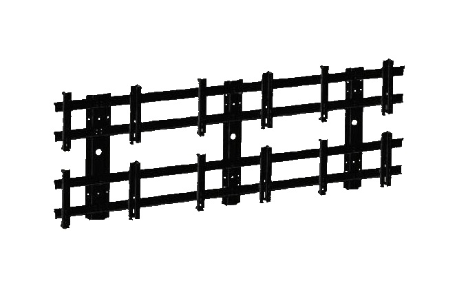 Wall bracket for 6 displays measuring 46"-60" Antall SR-3x2