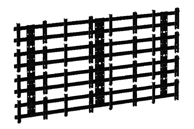 Wall bracket for 16 displays measuring 46"-60" Antall SR-4x4