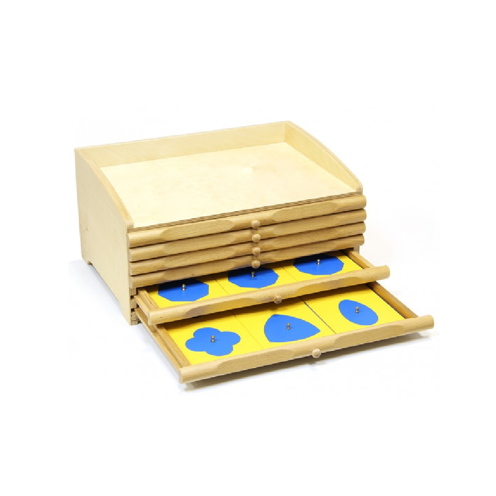 Didaktik o'yin: "Montessori" 35 ta qo'shimchali geometrik ko'krak qafasi