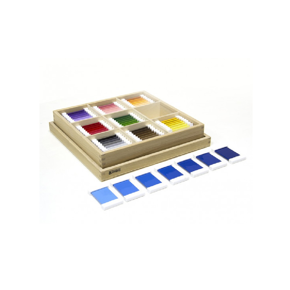 Didaktik o'yin: Rangli planshetlar - 3-quti "Montessori"