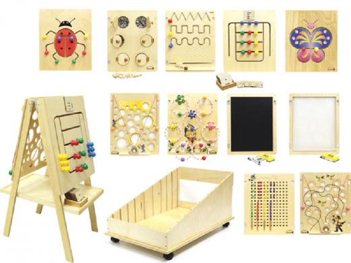 Didaktik o'yin: "Kichik o'yin panellari" "Montessori" ni o'rnating.