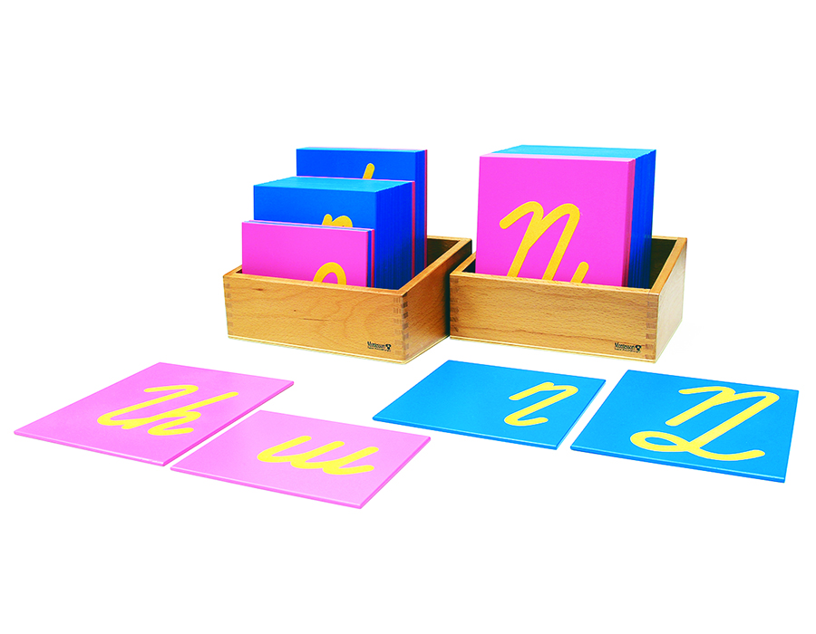 Didaktik o'yin: arman qo'pol harflari (kichik harflar 39) (katta harflar 38) "Montessori"