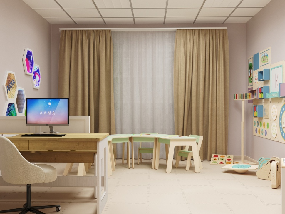 20 m² universal logoped va psixolog kabineti uchun ALMA uskunalari to'plami
