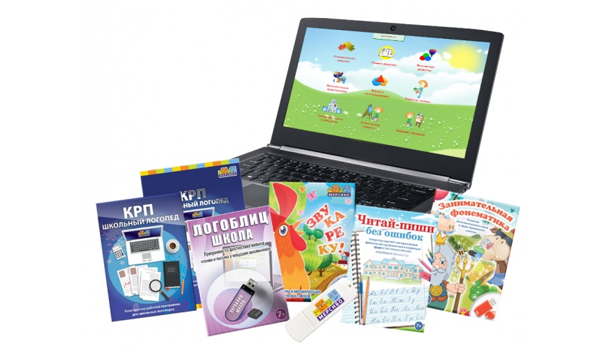 SCHOOL kichik nutq terapiyasi to'plami (noutbuk bilan) "Sehrli ekran"