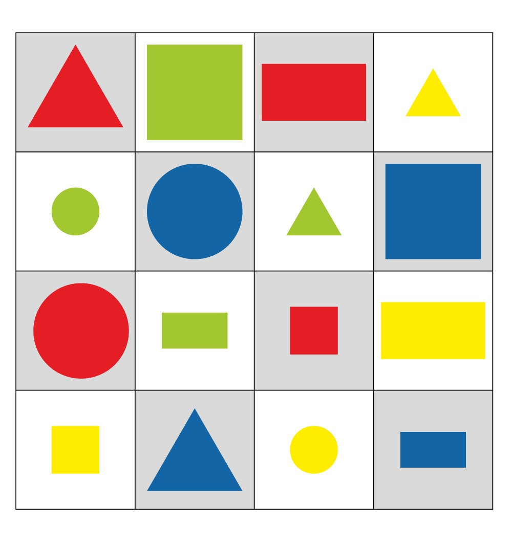 Logobot "Bee" mat "Colors and Shapes"