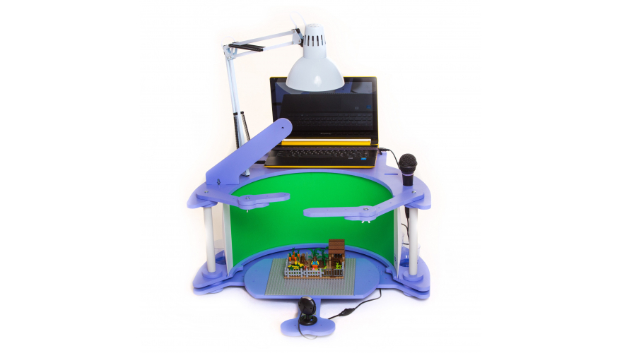 Animation studio with a laptop "Magic Screen"