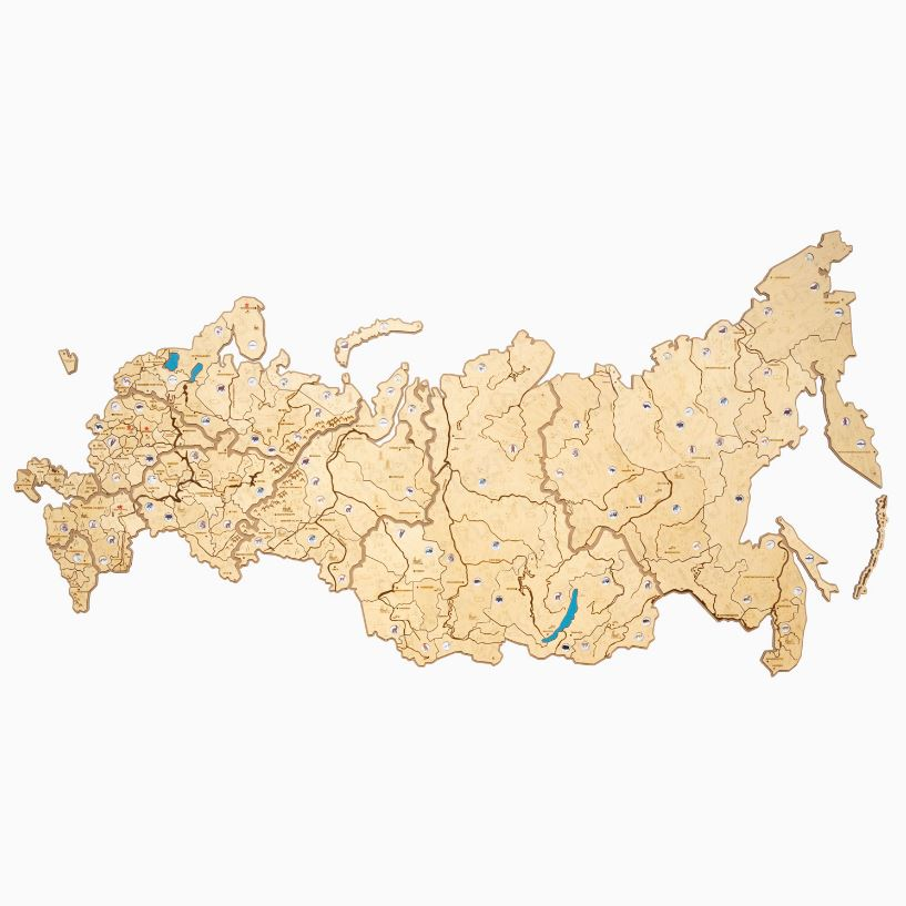 Карта России Логикус большая (без подсветки)