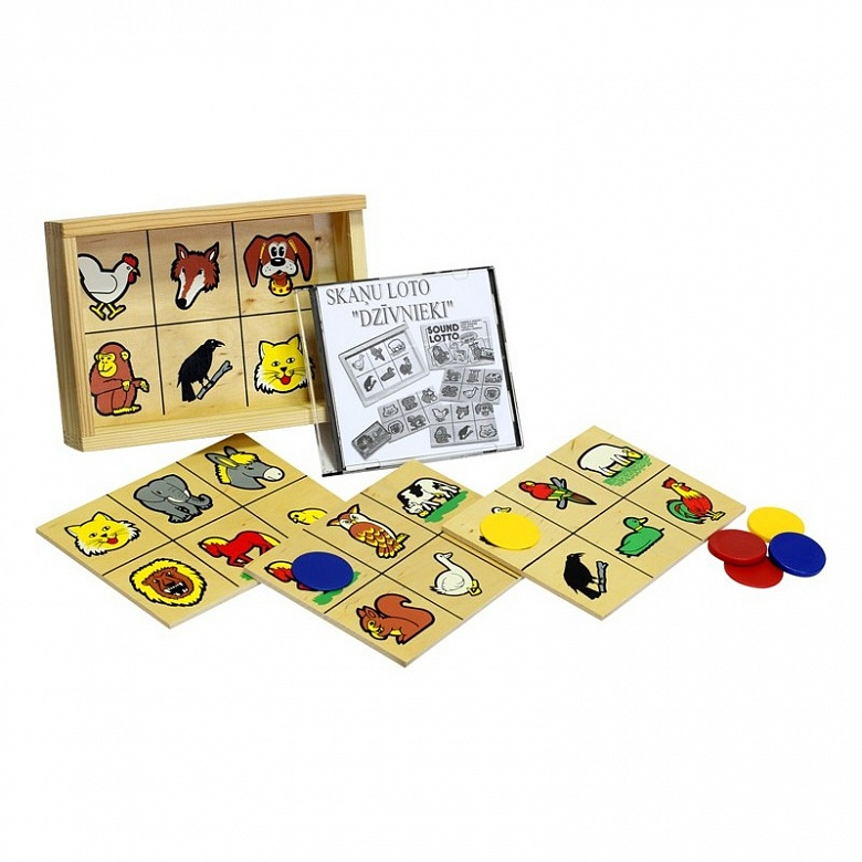 Educational set: Sound lotto "Animals" Lamtoys