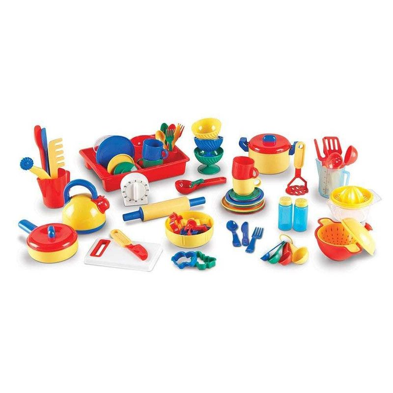 Развивающий игровой набор посуда "Делюкс" Learning Resources LER9157 (серия Pretend & Play, 76 элементов)