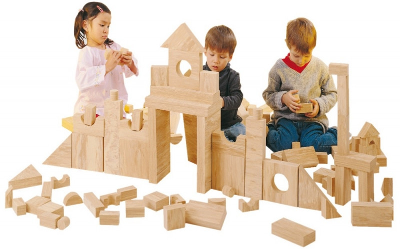 Развивающий конструктор крупногабаритный "SOFT EVA WOODY BLOCK-56" Weplay WPL KC2801