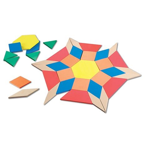 Educational game Geometric translucent mosaic 2