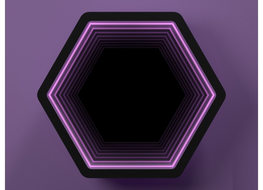 Light and sound panel "Infinity hexagon" Inclusive