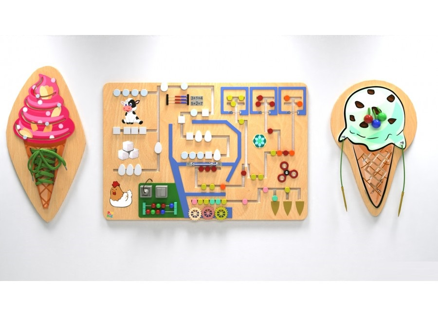 Set of business boards "Ice cream factory" "Inclusive"