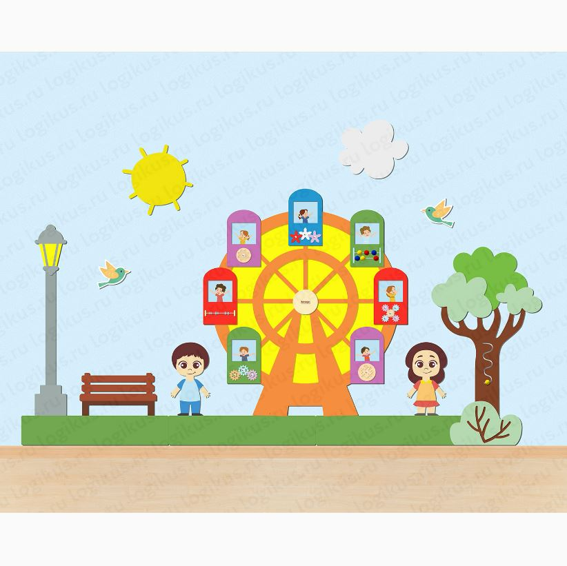 Logicus "Ferris Wheel" dekorativ va o'quv paneli