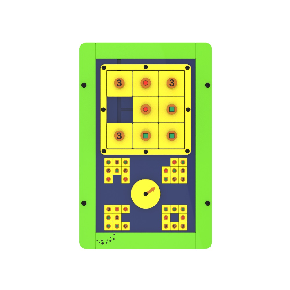 Дидактическая настенная панель IKC Square logic Green