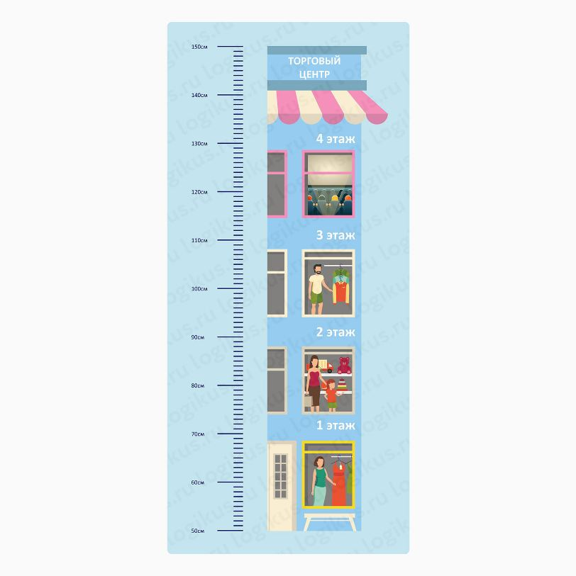 Height meter Logicus "Shopping center"