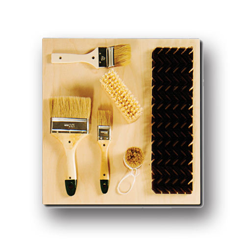 Tactile development panel “Brushes” Romsens