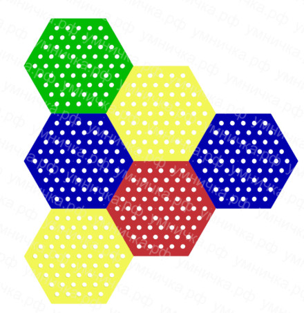 Wall panel Pappado "Honeycomb" (6 pcs)