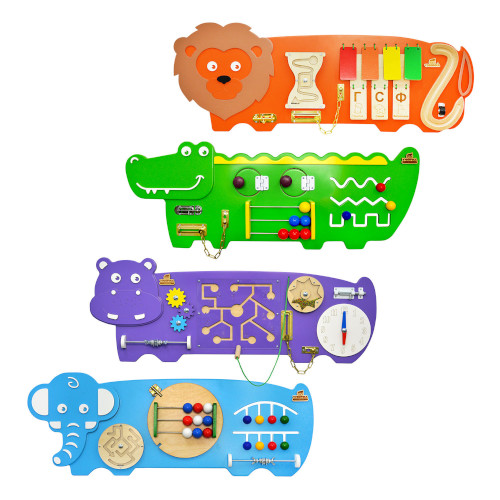 Set of busy boards Animals of Africa “Crust”
