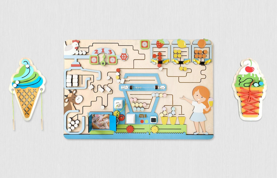 Set of Pappado "Ice Cream Factory" business boards