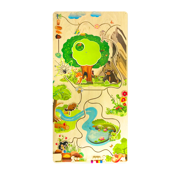 Wall board "Habitat" Bear