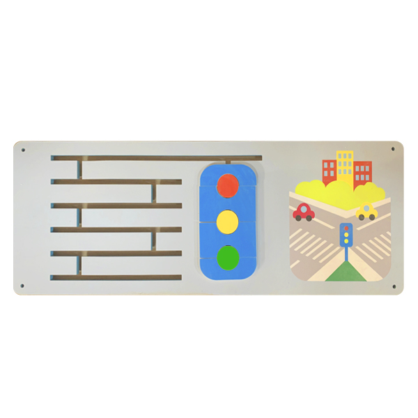 Wall-mounted didactic module "Assemble a traffic light" Bear