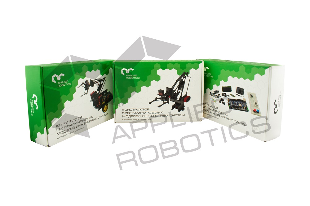 Educational set on electronics, electromechanics and microprocessor technology. Constructor of programmable models of engineering systems. Advanced