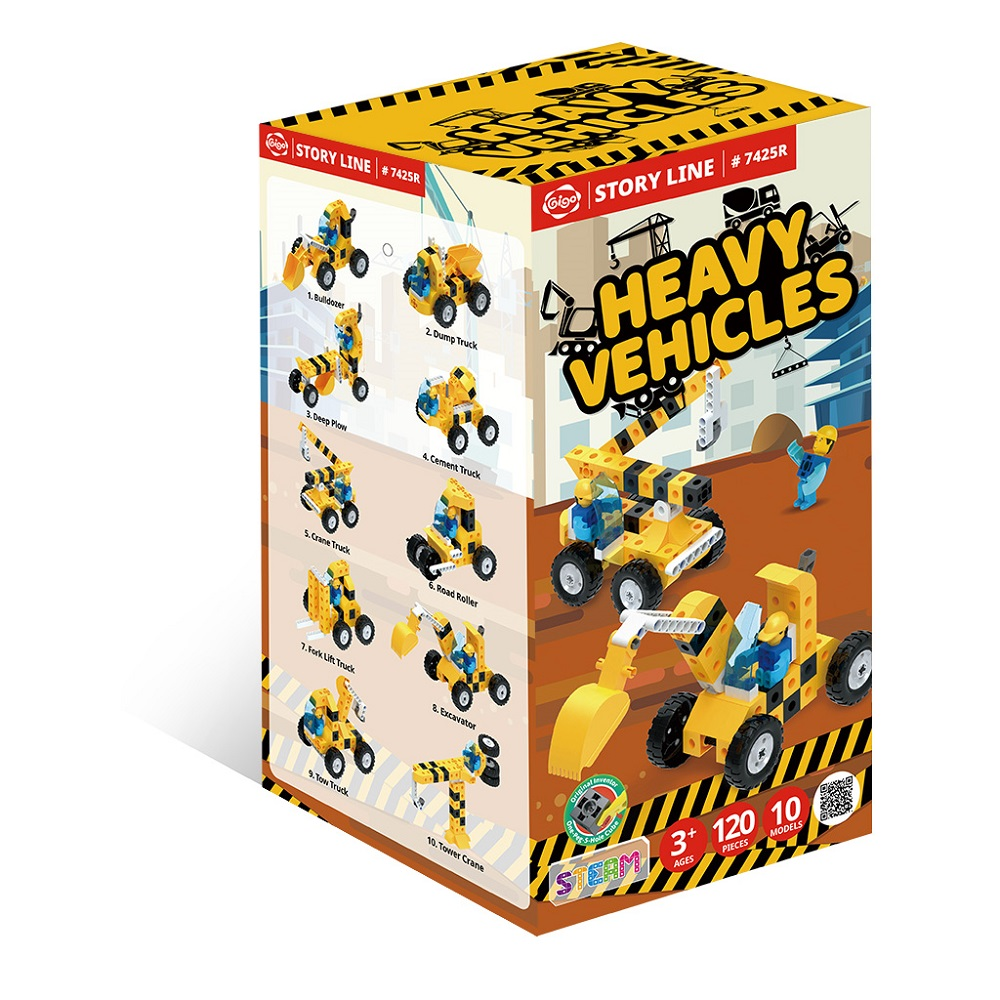 Construction equipment construction and play set Gigo