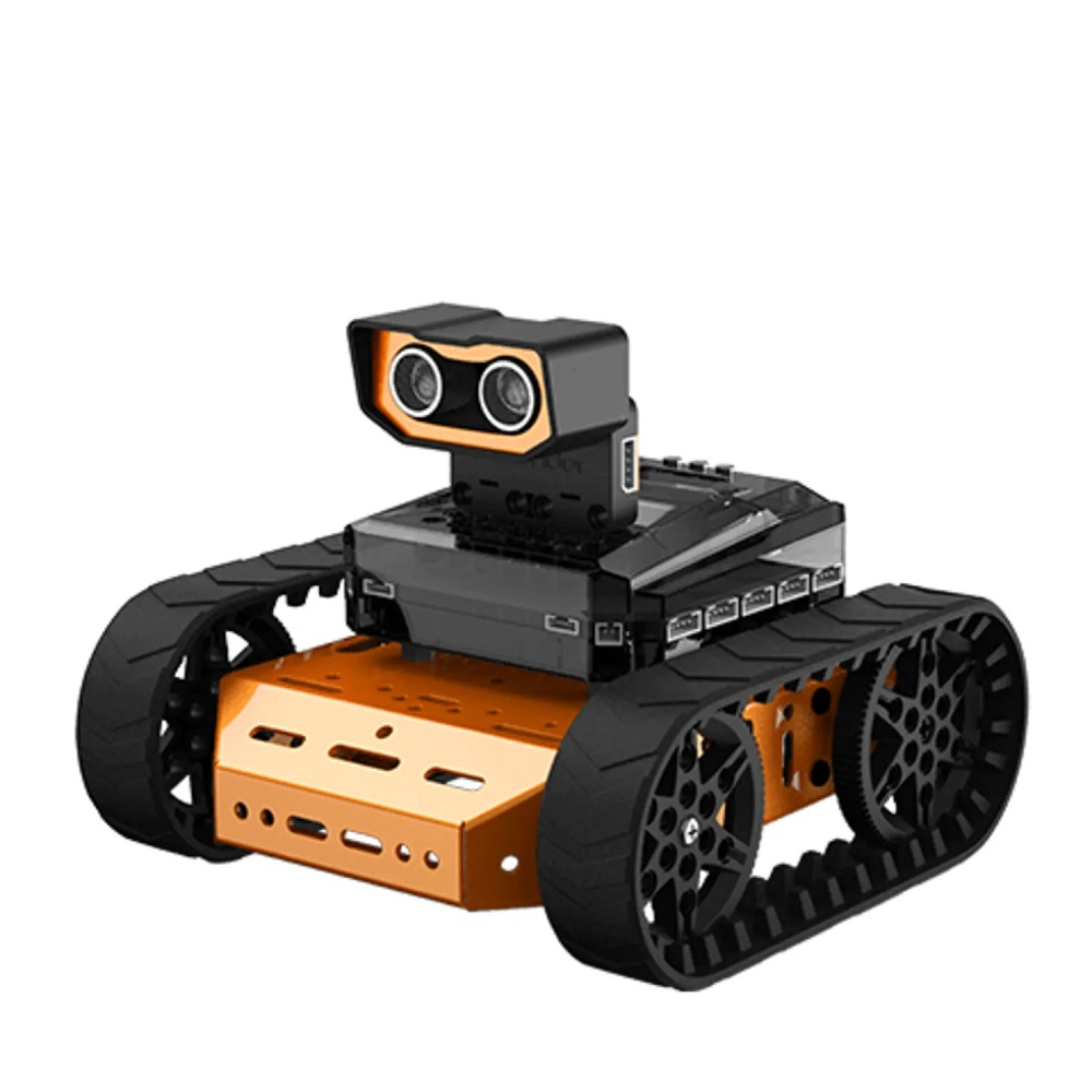 Crawler robot. Constructor for assembling mechanical models with a technical vision camera Hiwonder Qdee Starter