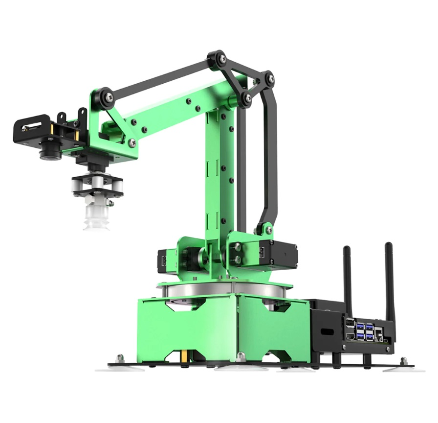 Four-axis educational robot manipulator with modular replaceable attachments Hiwonder JET MAX