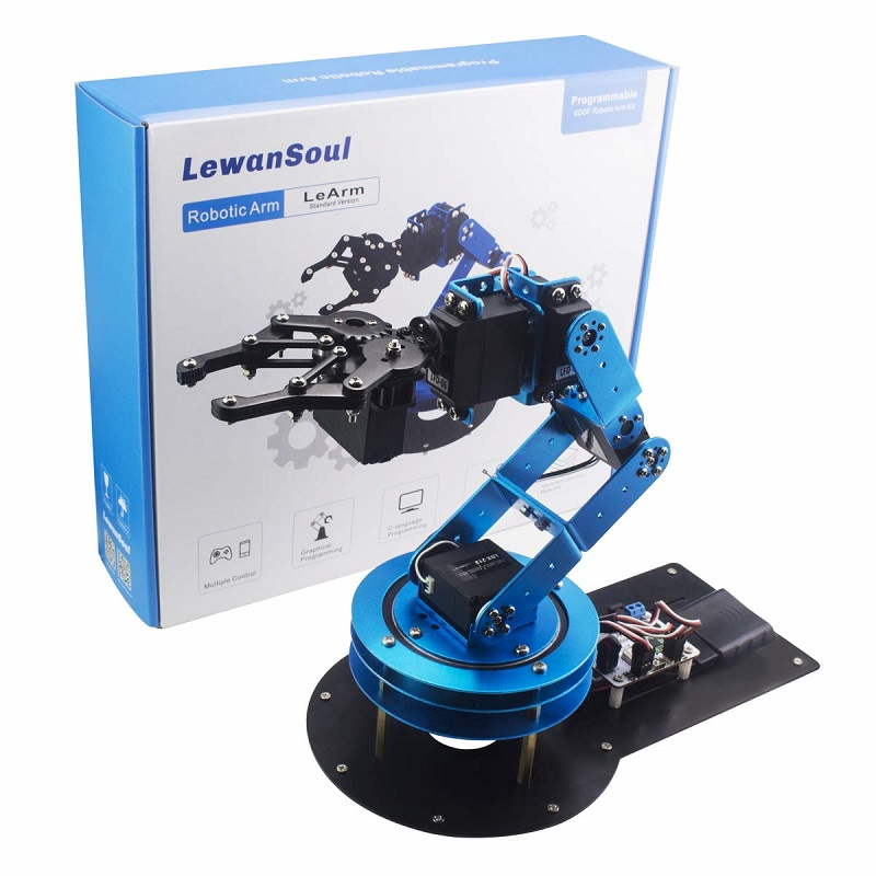Robotic manipulator with a technical vision camera. Hiwonder Learm Basic Kit