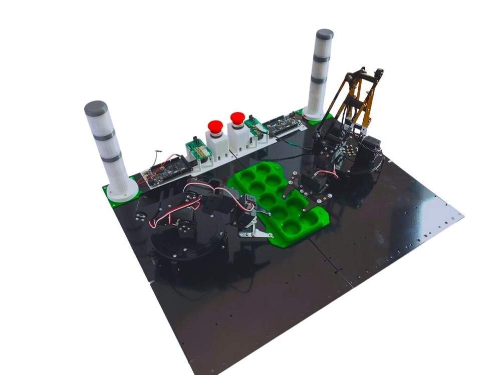 A set of multi-component robotic systems and manipulation robots Hobots H1-M2