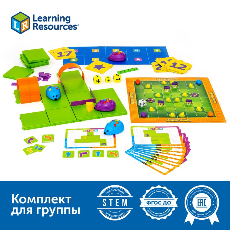 Kit for the group "Algorithmics with RoboMouse in kindergarten" Learning Resources MS0020