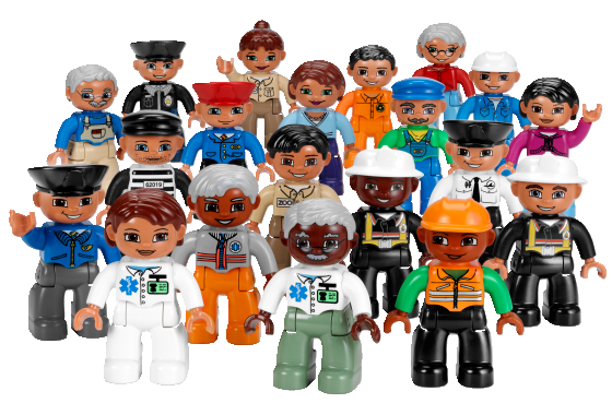 Lego set for preschool education "City" 1-6 people