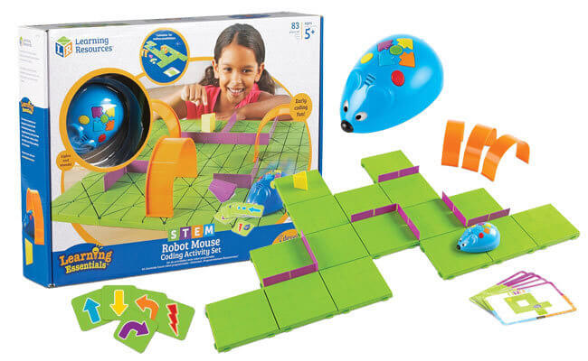 Educational game set "Mouse Code Deluxe. Basics of Programming" Learning Resources LER2831 (83 elements)
