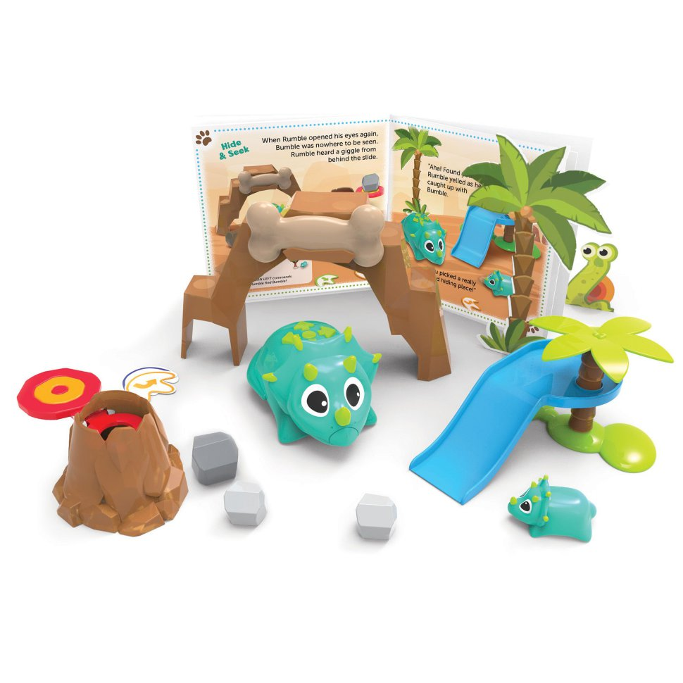 Set "RoboSaurus. Rumble and Bumble. Programming Basics" Learning Resources LER3082 (23 elements)