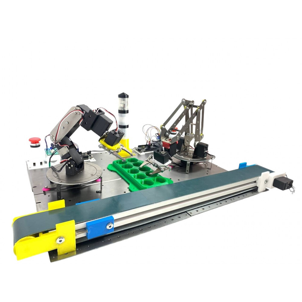 Educational and laboratory set of automated production line Hobots H1-M