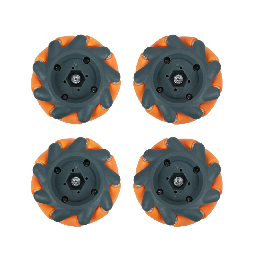 Additional set of omnidirectional wheels for the Hiwonder line of industrial robotics