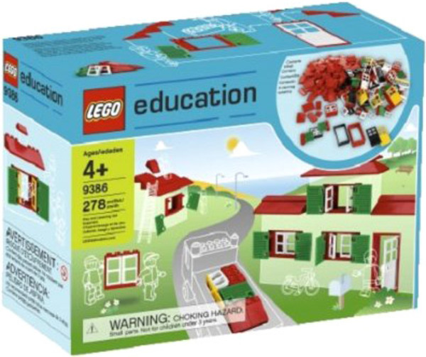 LEGO 9386 Windows, doors and roof tiles