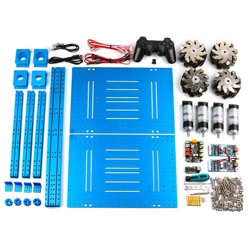 Platform on omnidirectional wheels Mecanum Wheel Robot Kit with Orion and Handle P1010046