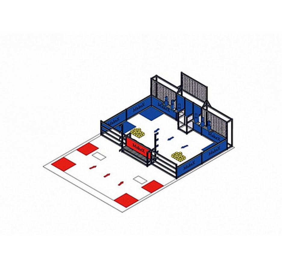 UIR. Set of competitive elements with Makeblock field "In-depth study of robotics"