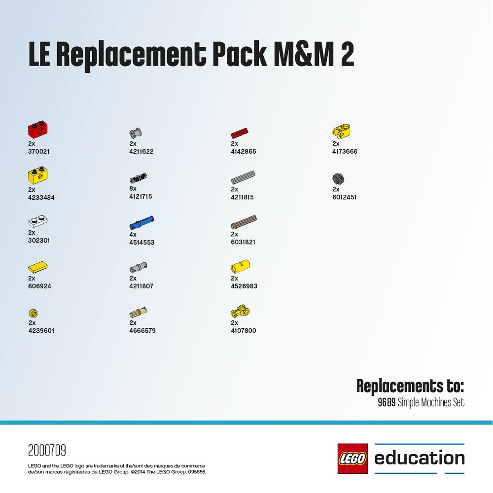 LEGO 2000709 LE set with spare parts "Machines and mechanisms" 2