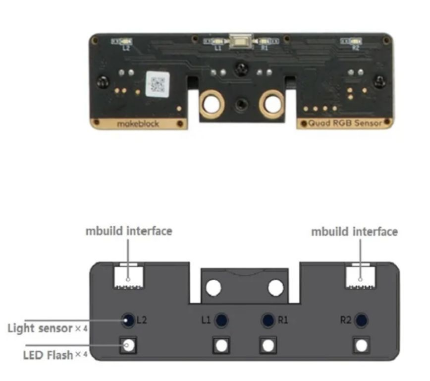 Line and color sensor Makeblock Quad RGB Sensor