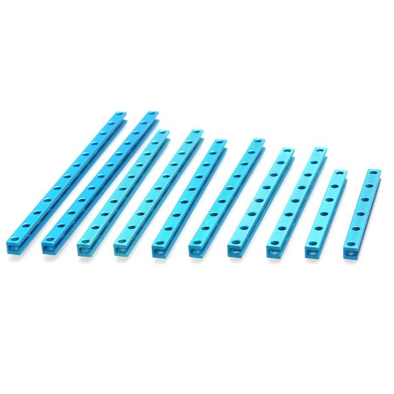 Set of U-shaped square beams Makeblock Beam0808 Robot Pack-Blue