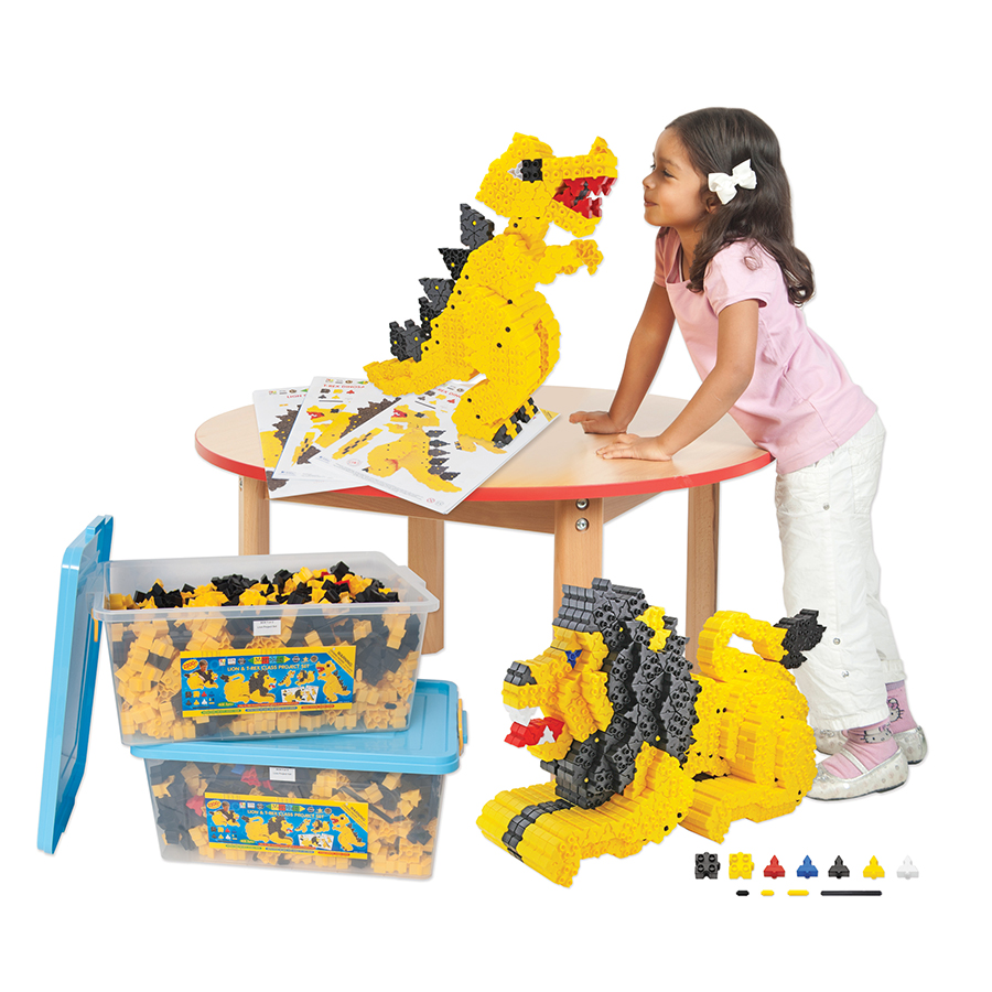 Morphun Junior Lion & T-Rex Class Project Set Large Models